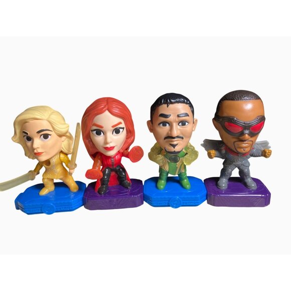 Marvel Other - McDonald's Marvel Eternals kids meal toys  Set Of 4 Superheroes  Collectible Fig